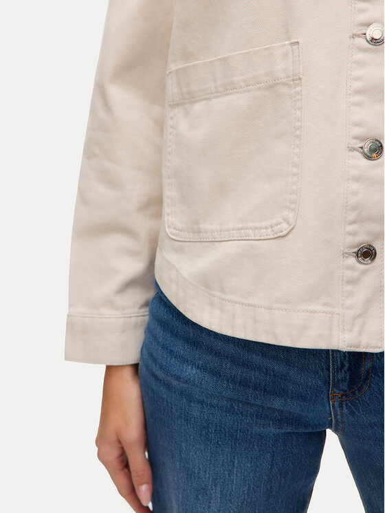 Vero Moda Vero Moda džínová košile Jamie 10331693 Béžová Relaxed Fit