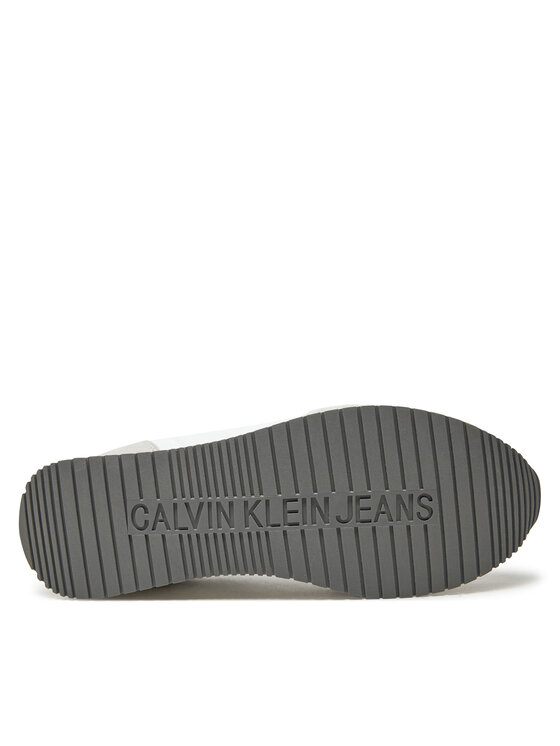 Calvin Klein Jeans Calvin Klein Jeans Sneakersy Retro Sock Runner Mg Wmm YM0YM01152 Bílá