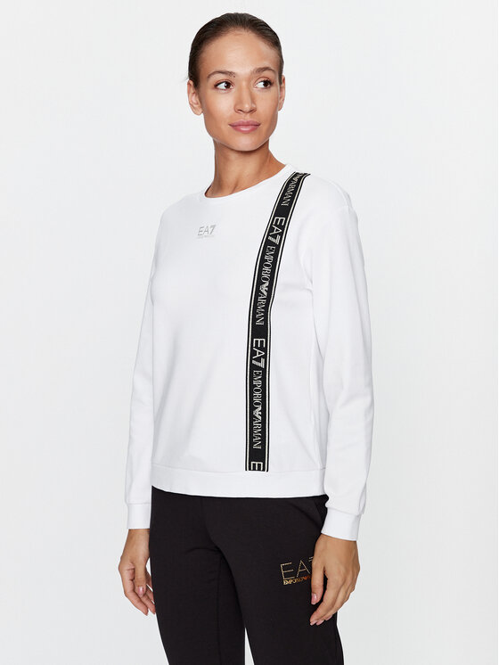 EA7 Emporio Armani EA7 Emporio Armani Majica dugih rukava 6RTM25 TJKWZ 1100 Bijela Regular Fit