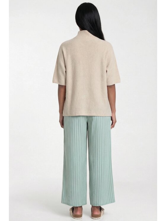 FIGL FIGL Sveter M1324 Béžová Loose Fit