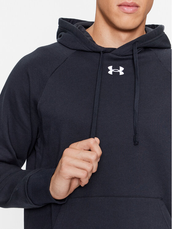 Under Armour Under Armour Majica dugih rukava Ua Rival Fleece Hoodie 1379757 Crna Loose Fit