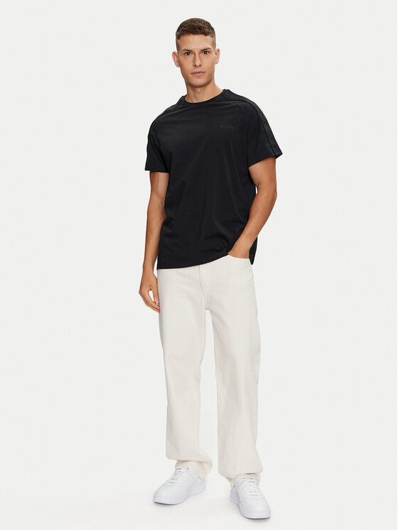 HUGO Hugo Marškinėliai Tonal Logo 50520480 Juoda Regular Fit
