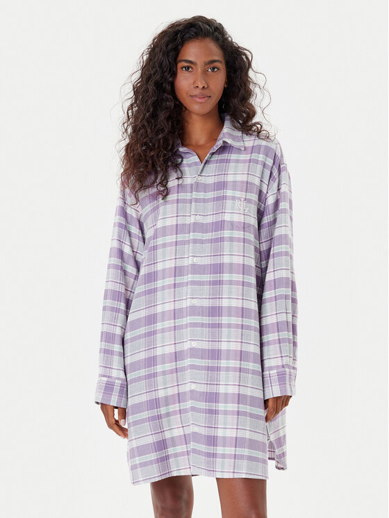 LAUREN RALPH LAUREN LAUREN RALPH LAUREN Spavaćica ILN32448 Ljubičasta Relaxed Fit