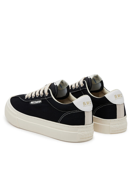 S.W.C Stepney Workers Club S.W.C Stepney Workers Club Πάνινα παπούτσια Dellow 02 Cup Canvas YA21012 Μαύρο