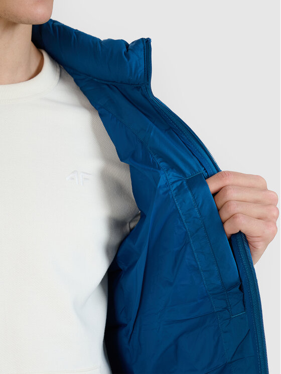 4F 4F Kamizelka NATURAL (DOWN) WARMTH Turkusowy Regular Fit