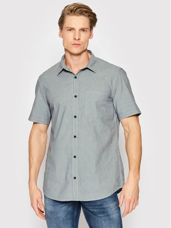 S.OLIVER Πουκάμισο 2111499 Σκούρο μπλε Slim Fit