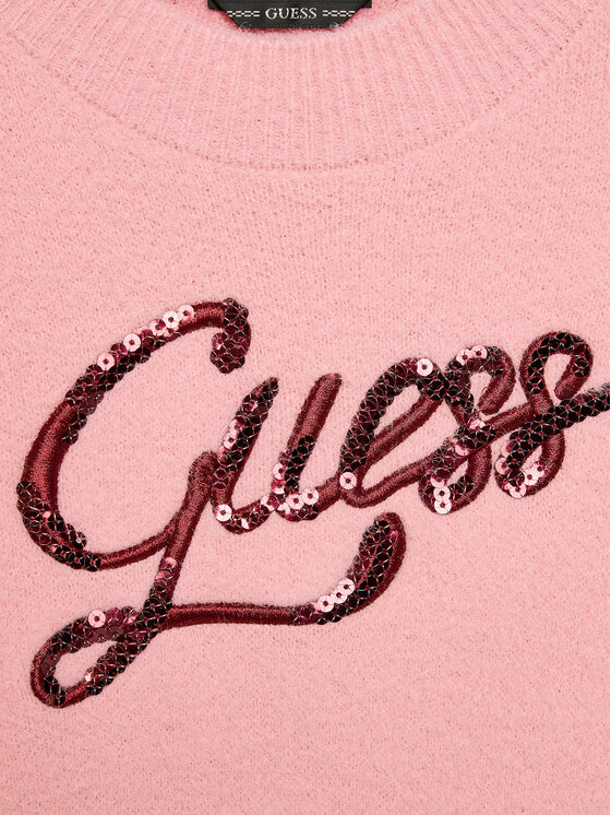 Guess Guess Пуловер J3BR06 Z2YA0 Розов Regular Fit