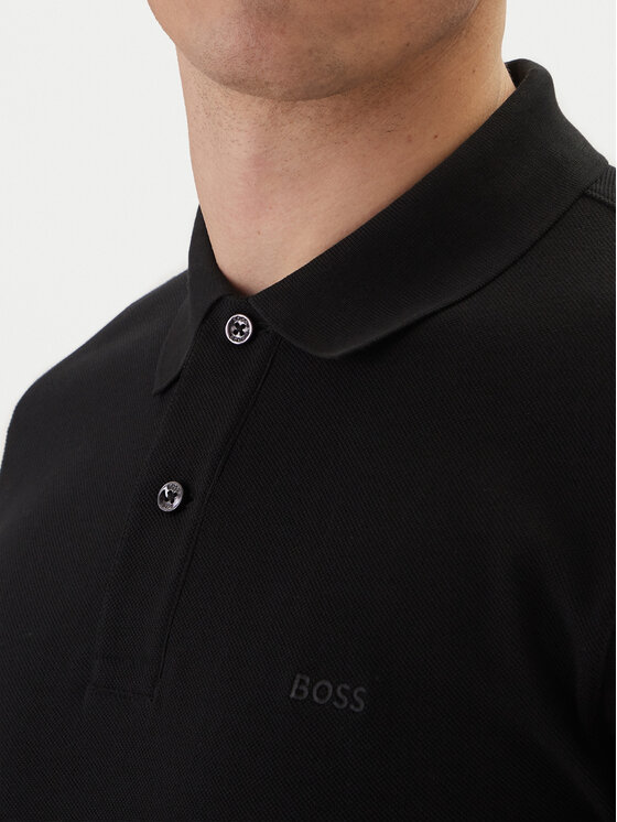BOSS BOSS Polo Pallas 50553564 Czarny Regular Fit