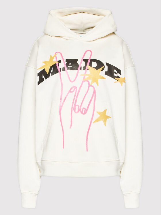 2005 2005 Суитшърт Unisex Made Бежов Regular Fit