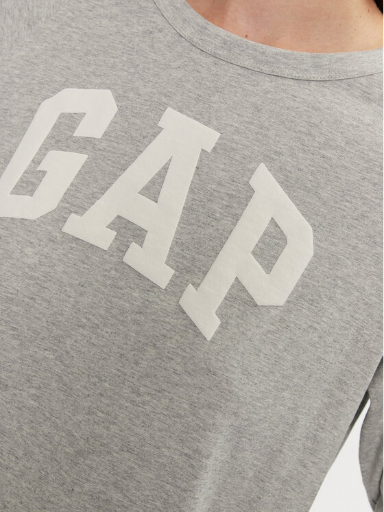 Gap Gap Bluzka 534389-02 Szary Relaxed Fit