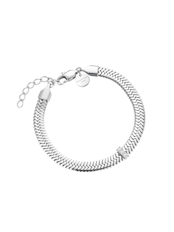 Rosefield Rosefield Bransoletka Snake Evolution Collection Srebrny