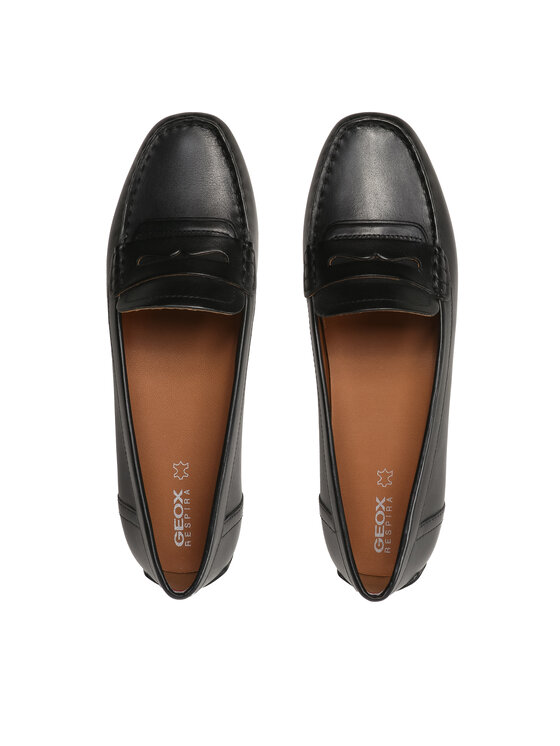 Geox Geox Mocasini D Kosmopolis + Grip D35RCA 00043 C9999 Negru
