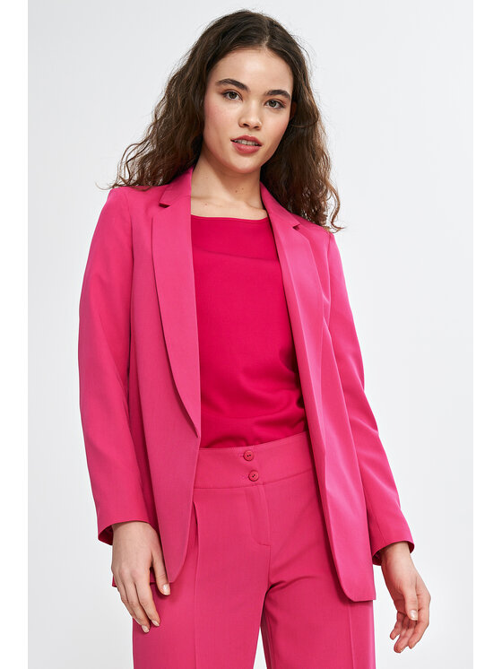 NIFE NIFE Marynarka Z77 Różowy Regular Fit