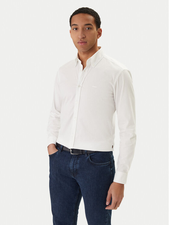 BOSS BOSS Marškiniai Rickert 50553001 Balta Regular Fit