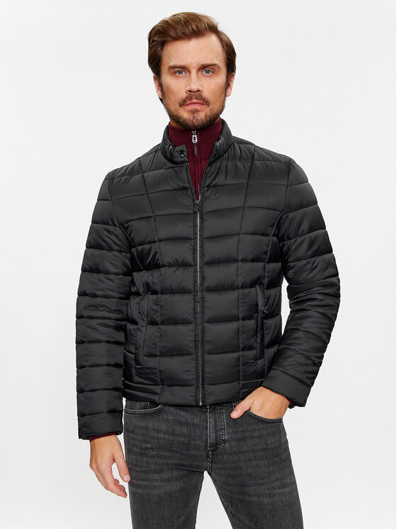 Trussardi Vatovaná bunda 52S00906 Čierna Regular Fit