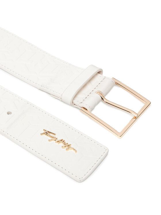 Tommy Hilfiger Tommy Hilfiger Cintura da donna Signature Monogram Waist 4.5 AW0AW11144 Bianco