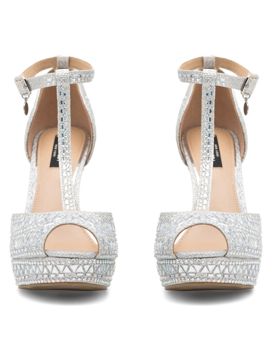 Nine West Nine West Sandały NISA SY015-1NW Srebrny