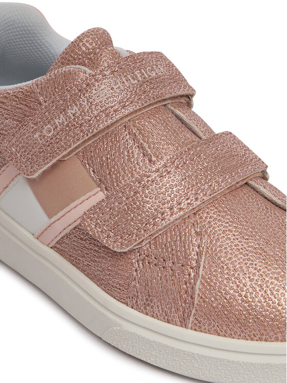 Tommy Hilfiger Tommy Hilfiger Laisvalaikio batai Flag Low Cut Velcro T1A9-34232-0745302 M Rožinė