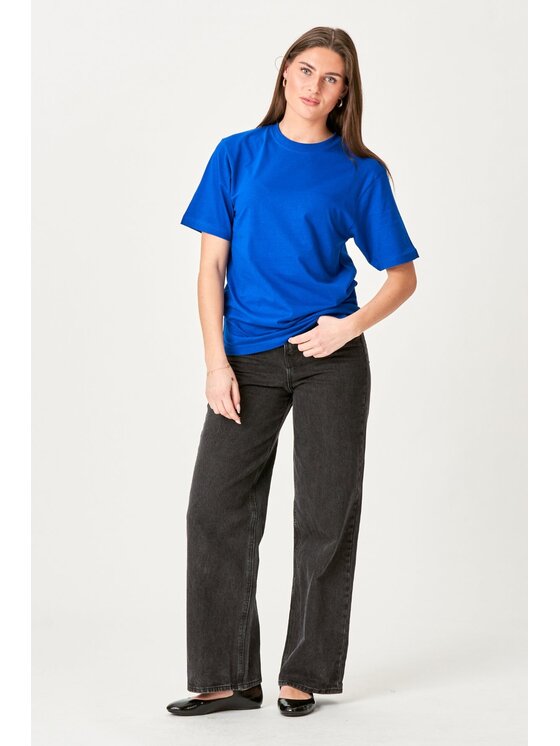 TeeShoppen TeeShoppen T-Shirt 'Oversized Collection' Niebieski Oversize