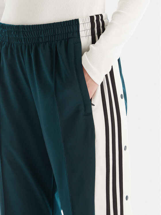 adidas adidas Spodnji del trenirke Adibreak JV7515 Zelena Loose Fit