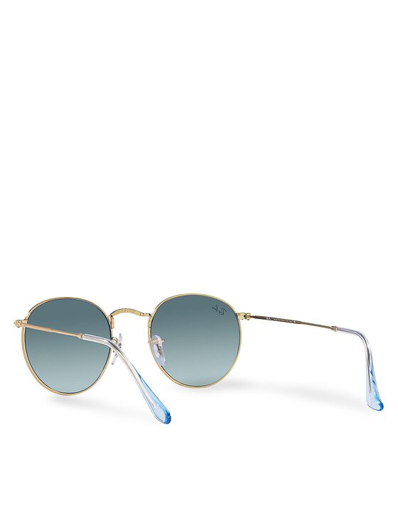 Ray-Ban Ray-Ban Okulary przeciwsłoneczne Round Metal 0RB3447 001/3M Złoty