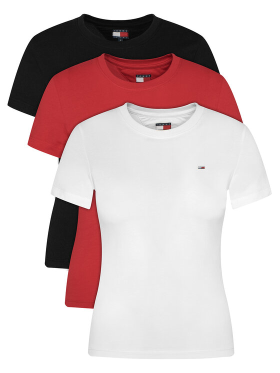 Tommy Jeans Tommy Jeans T-Shirt-Set DW0DW22175 Bunt Slim Fit