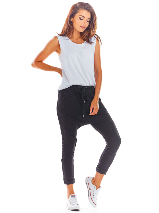 Infinite You Infinite You Spodnie damskie M217 Czarny Basic Fit
