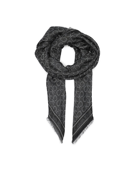 Calvin Klein Calvin Klein Šál/Šatka Monogram K60K608779 Čierna
