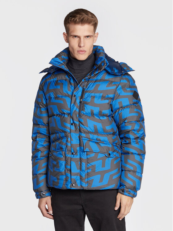 J.Lindeberg J.Lindeberg Pehelykabát Sphere Print AMOW06668 Sötétkék Regular Fit