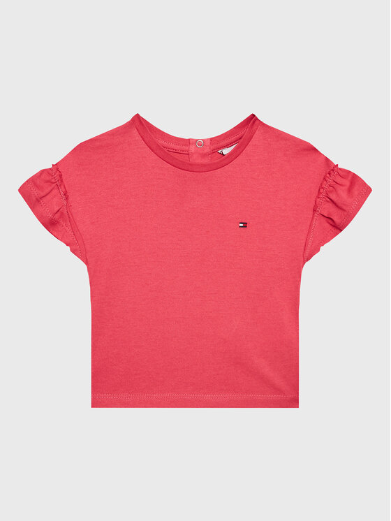 T-shirt Ruffle KG0KG07101 M Rosa Regular Fit