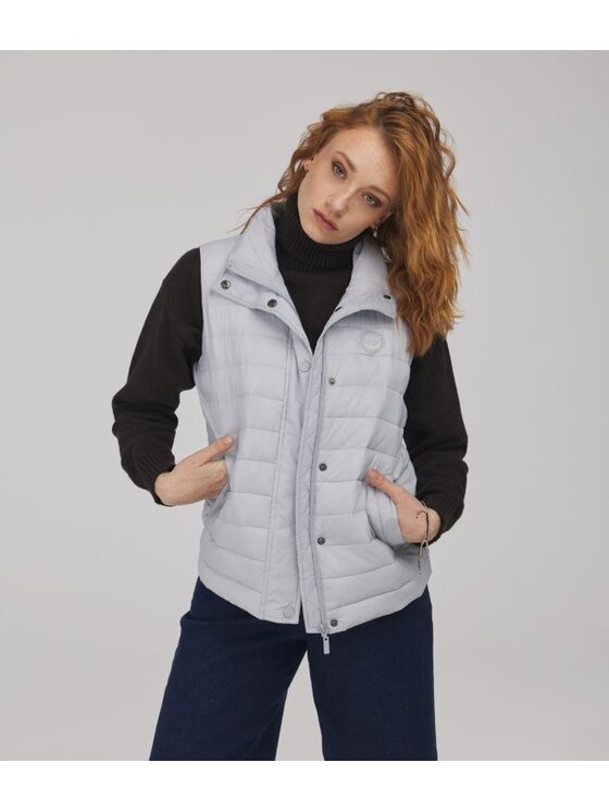 Lee Cooper Lee Cooper Kamizelka JESSICA Szary jasny Regular Fit