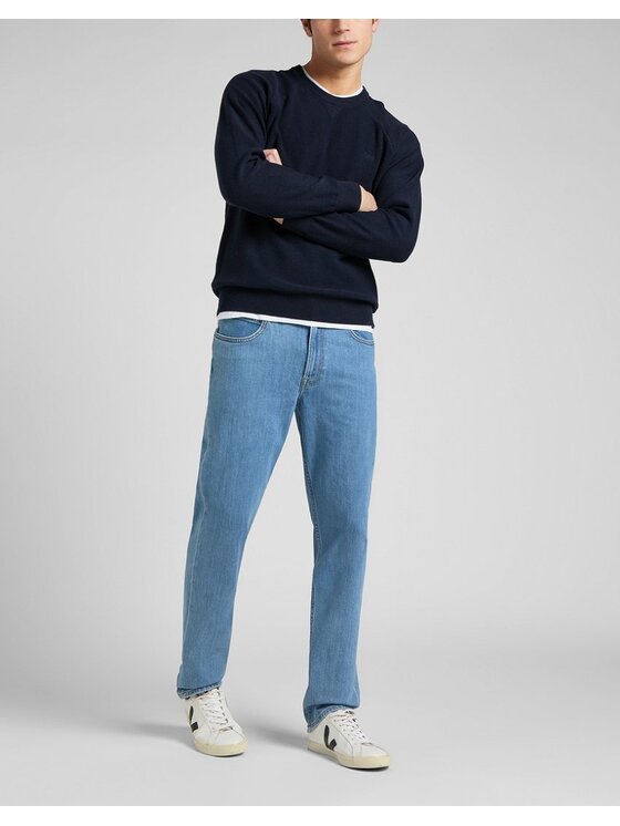 Lee Lee Maglione RAGLAN CREW KNIT Blu Regular Fit