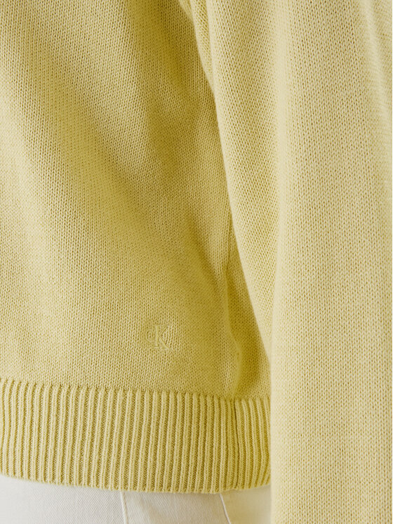 Calvin Klein Calvin Klein Pulover LV047D305G Galben Relaxed Fit