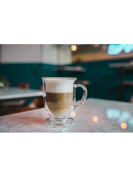 Vialli Design Vialli Design Komplet szklanek KOMPLET 2 SZKLANEK DO LATTE 250ML AMO 6421 Przezroczysty