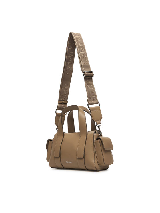 Calvin Klein Calvin Klein Torebka Webbing Strap Pocket Bag LV04F3291G Beżowy