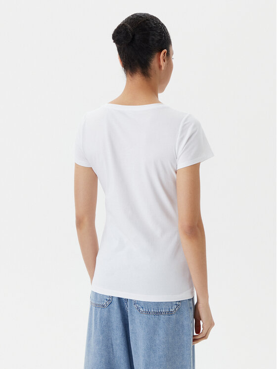 Liu Jo Beachwear Liu Jo Beachwear T-shirt VA5154 JS003 Bijela Regular Fit