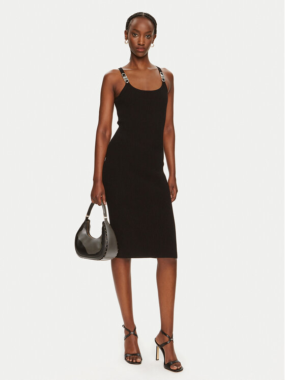 MICHAEL Michael Kors MICHAEL Michael Kors Rochie tricotată MT482IL33D Negru Slim Fit