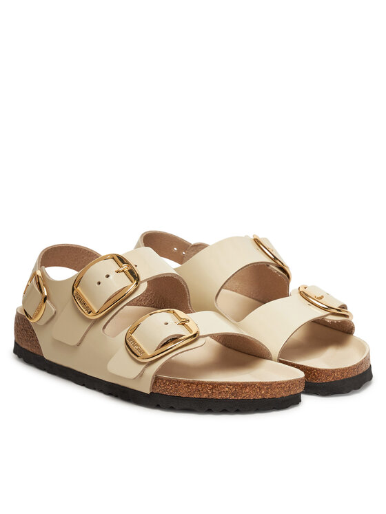 Birkenstock Birkenstock Sandały Milano Big Buckle 1025395 Écru