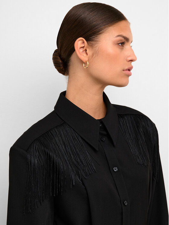 Karen by Simonsen Karen by Simonsen Rochie tip cămașă Mae 10104797 Negru Regular Fit