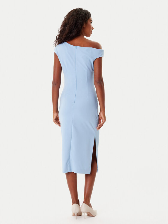 Rinascimento Rinascimento Kokteilinė suknelė CFC0125334003 Žydra Slim Fit