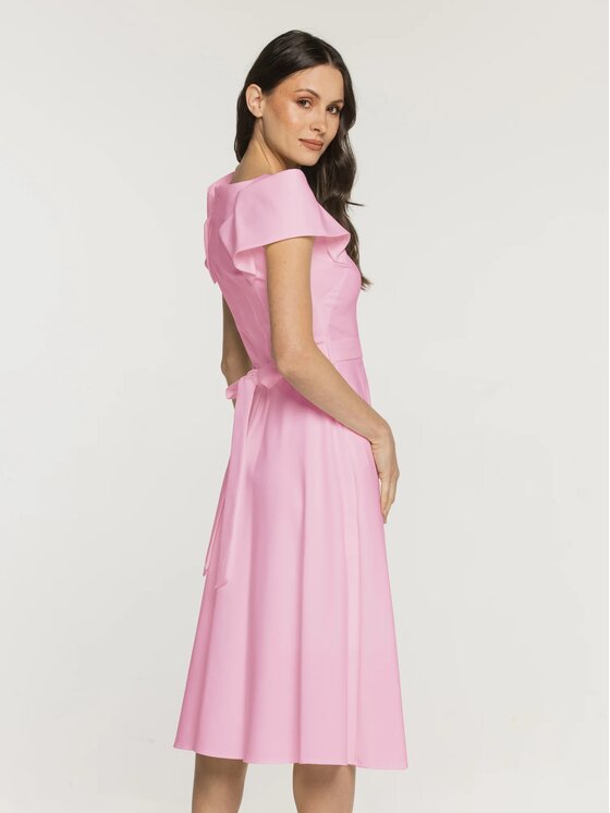 Willsoor Willsoor Sukienka koktajlowa 68346 Różowy A-Line Fit