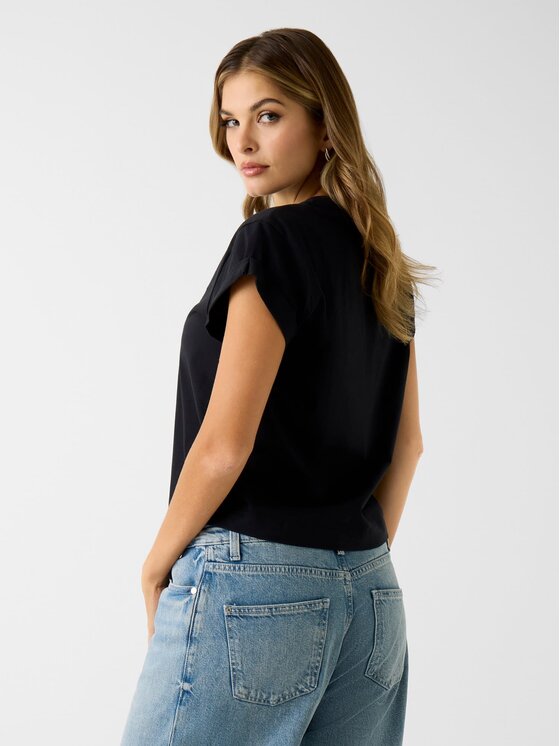 Guess Guess Majica 180405 Črna Classic Fit