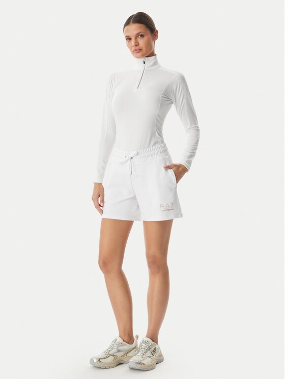 EA7 Emporio Armani EA7 Emporio Armani Športové kraťasy 7W000269 AF12482 U0002 Biela Regular Fit