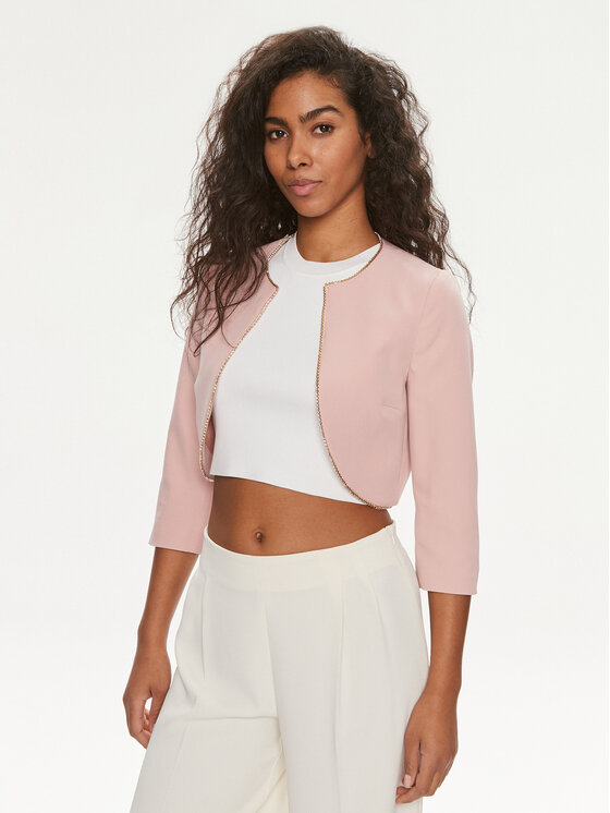 Liu Jo Liu Jo Bolerojäckchen CA4227 T2200 Rosa Regular Fit