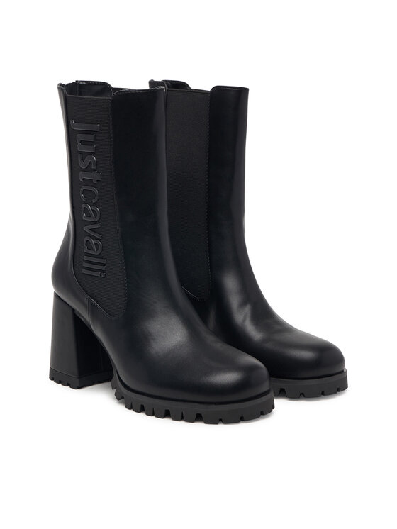 Just Cavalli Just Cavalli Členková obuv 81RA3S90 ZSE96 Čierna