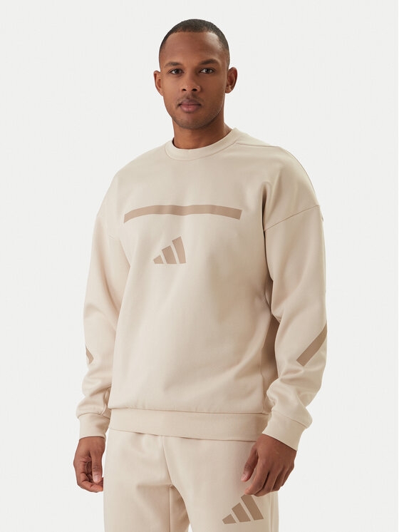 adidas adidas Džemperis Z.N.E. KE4705 Smėlio Loose Fit