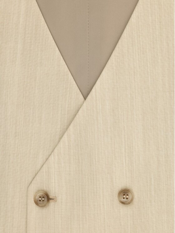 Pako Lorente Pako Lorente Kamizelka garniturowa P26SP-8G-022 Beżowy Slim Fit