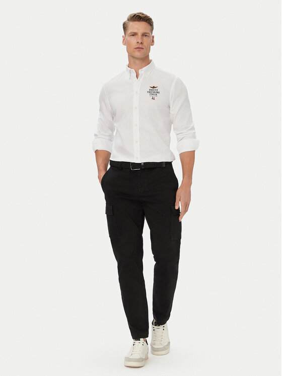 Aeronautica Militare Aeronautica Militare Koszula 262CA1334UCT04409 Biały Regular Fit