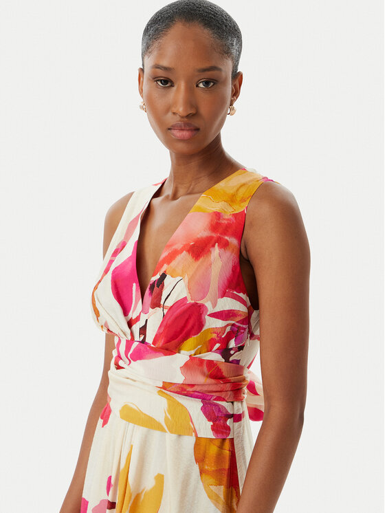 LOLA CASADEMUNT LOLA CASADEMUNT Večerné šaty MS2616016 Krémová Regular Fit