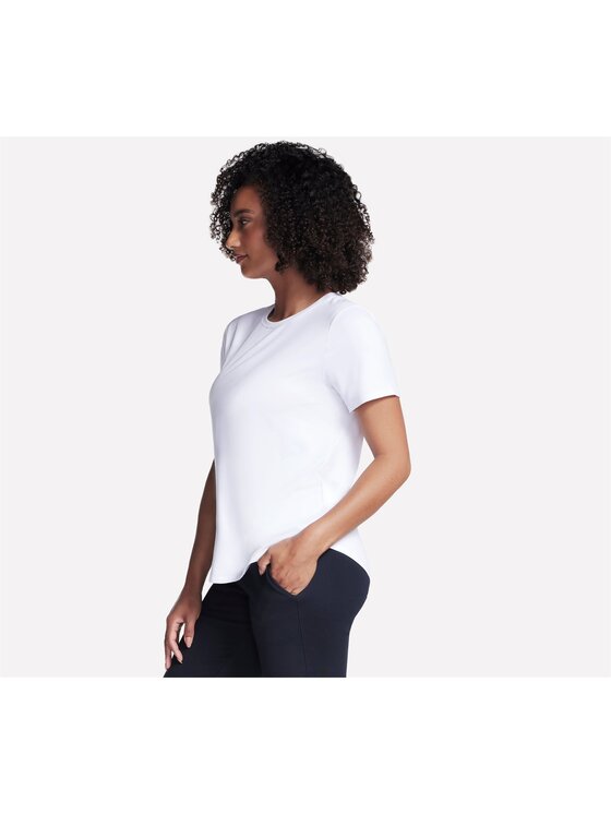 Skechers Skechers T-Shirt TS104-WHT Biały Regular Fit